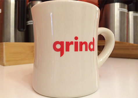 fresh cup of coffee at Grind NYC