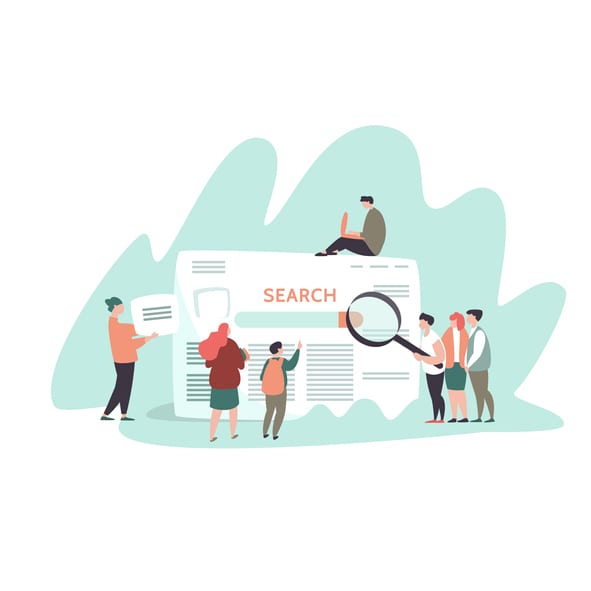 Small people and search engine result page