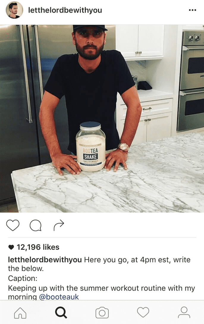 Scott Disick Copy-and-Paste Post