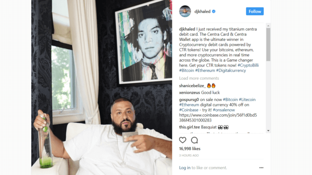 DJ Khaled Crypto Post