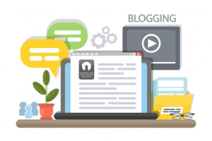 Blogging web theme