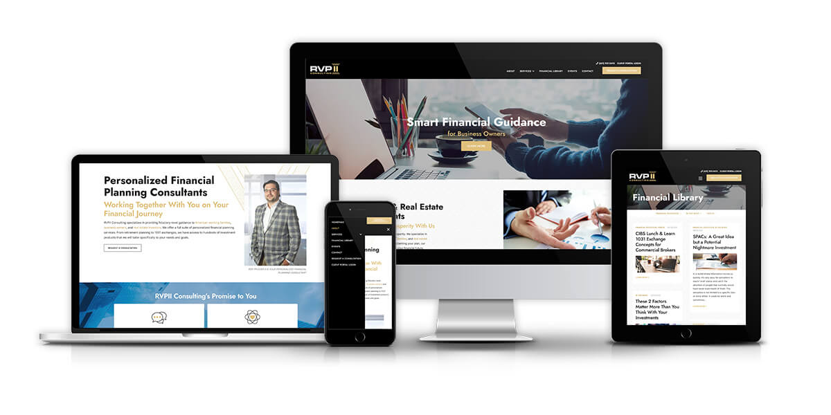 RVPII Consulting responsive mockup
