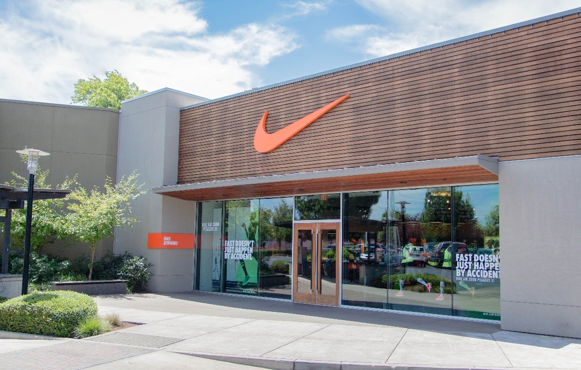 A picture of a Nike store exterior 
